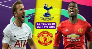 Тоттенхэм – Манчестер Юнайтед 13 января: прогноз на матч АПЛ 18/2019