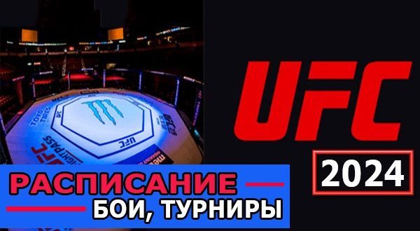 Расписание UFC (MMA) 2024: календарь турниров и боёв ЮФС